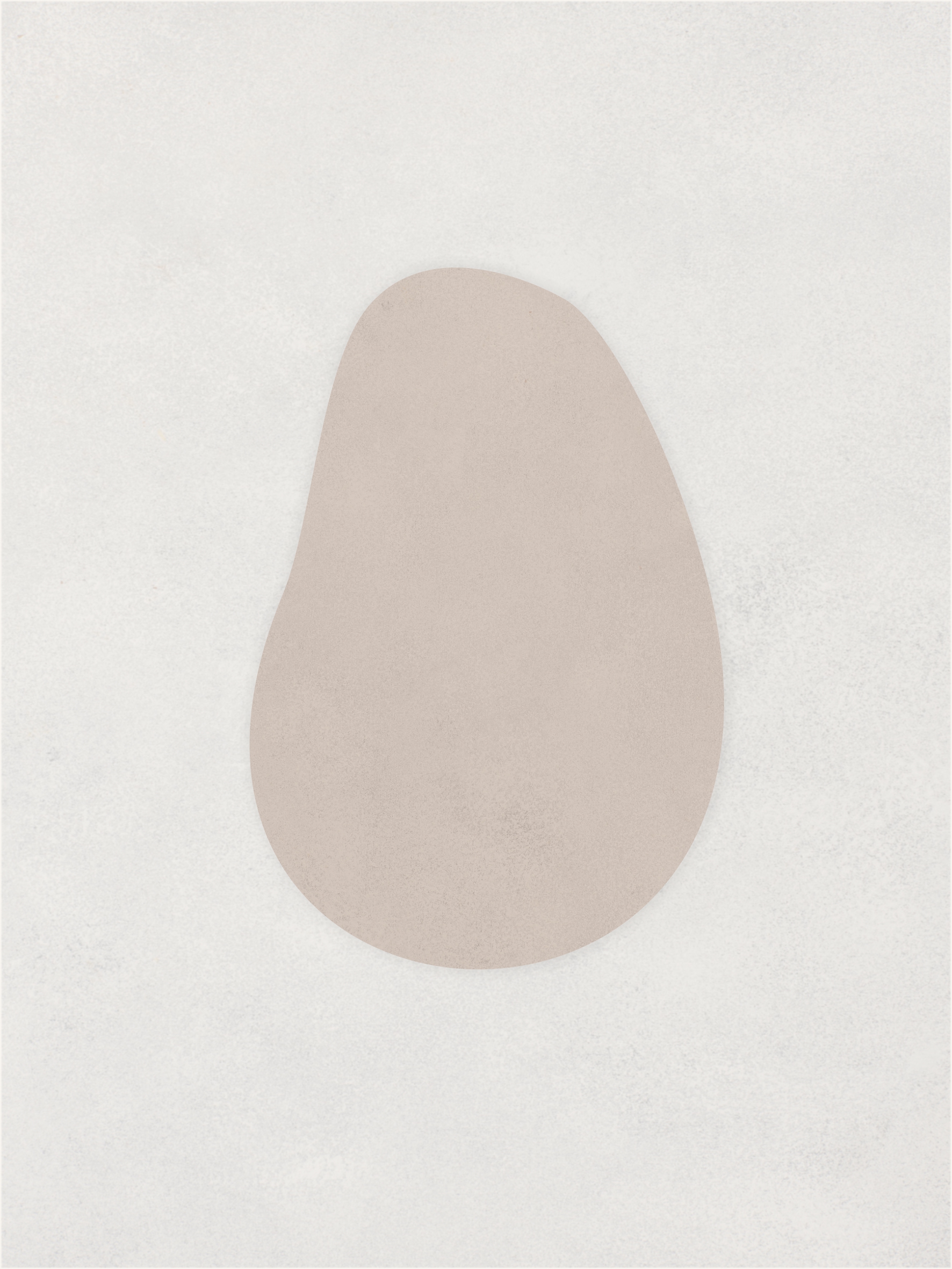 Minimal neutral abstract canvas wall art in a modern calm interior – Quiet Form 01