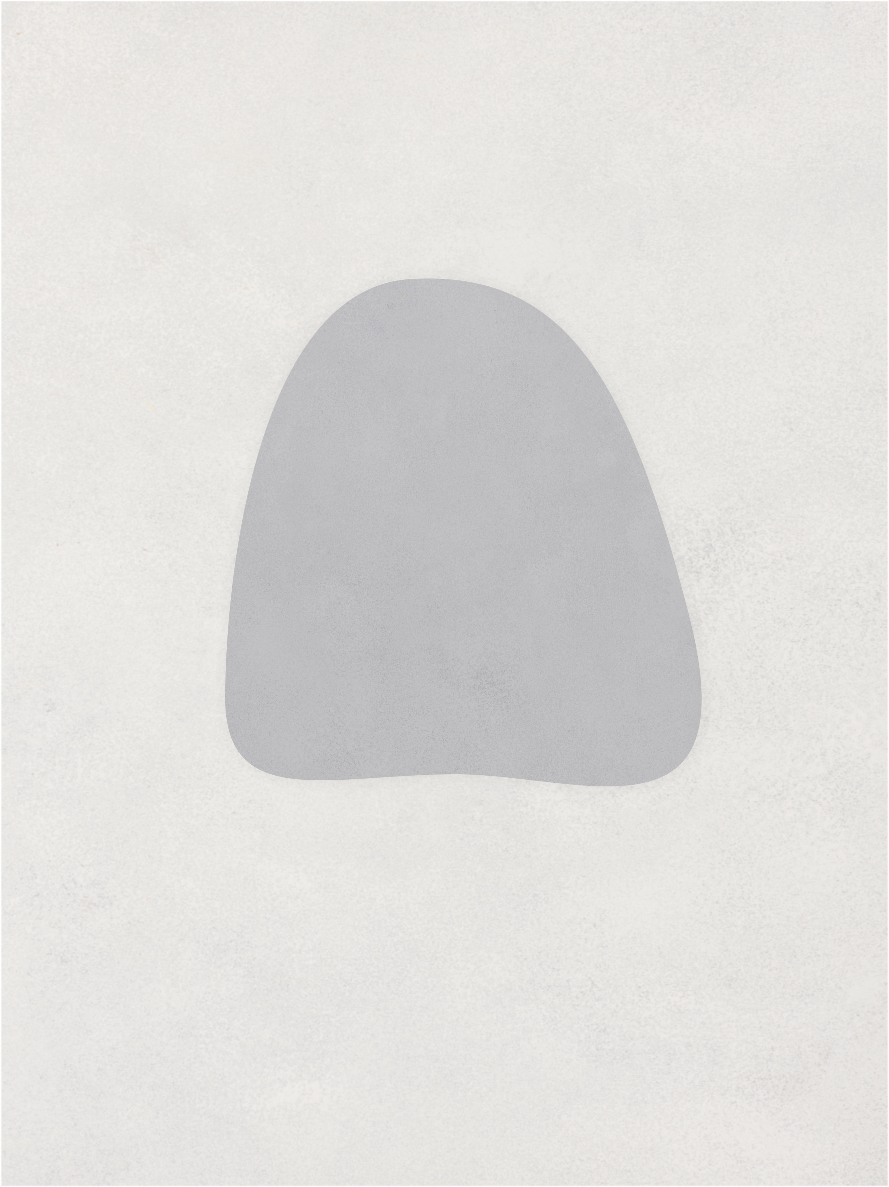 Soft neutral abstract canvas wall art displayed in a modern minimalist interior – Quiet Form 02