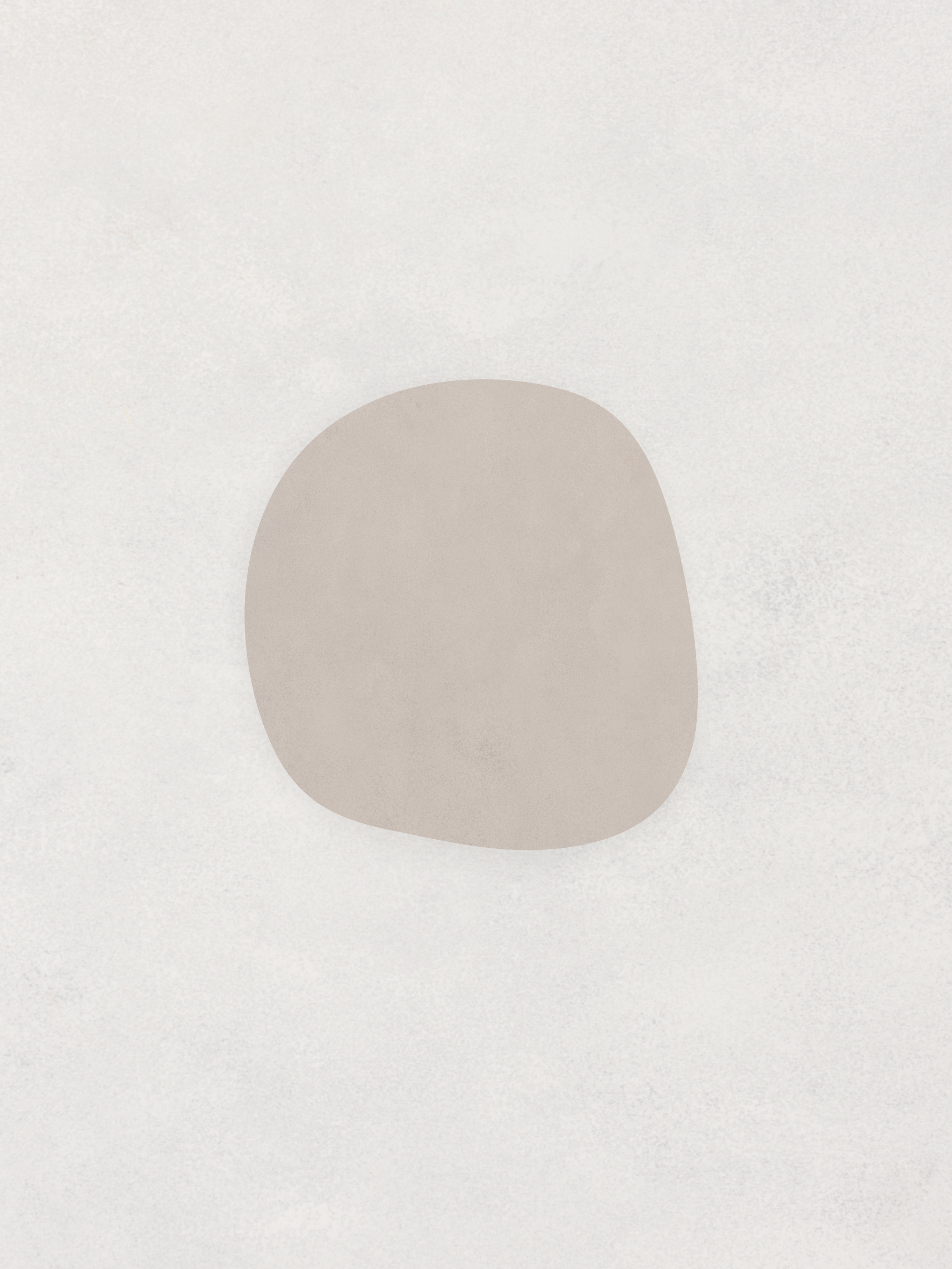 Warm clay toned minimal abstract canvas wall art in a modern neutral interior – Quiet Form 05