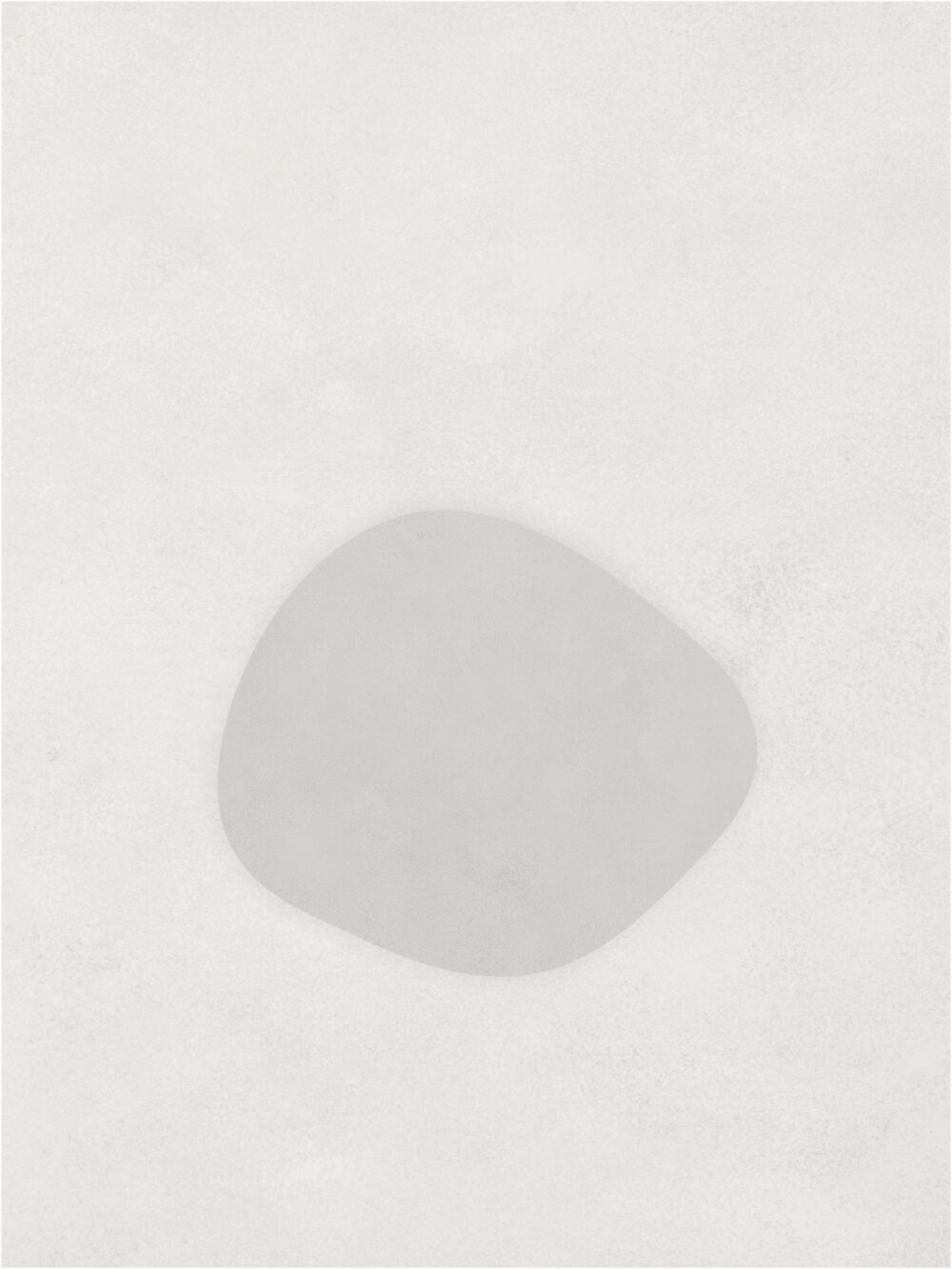 Calm abstract canvas wall art displayed in a minimalist neutral interior – Quiet Form 06