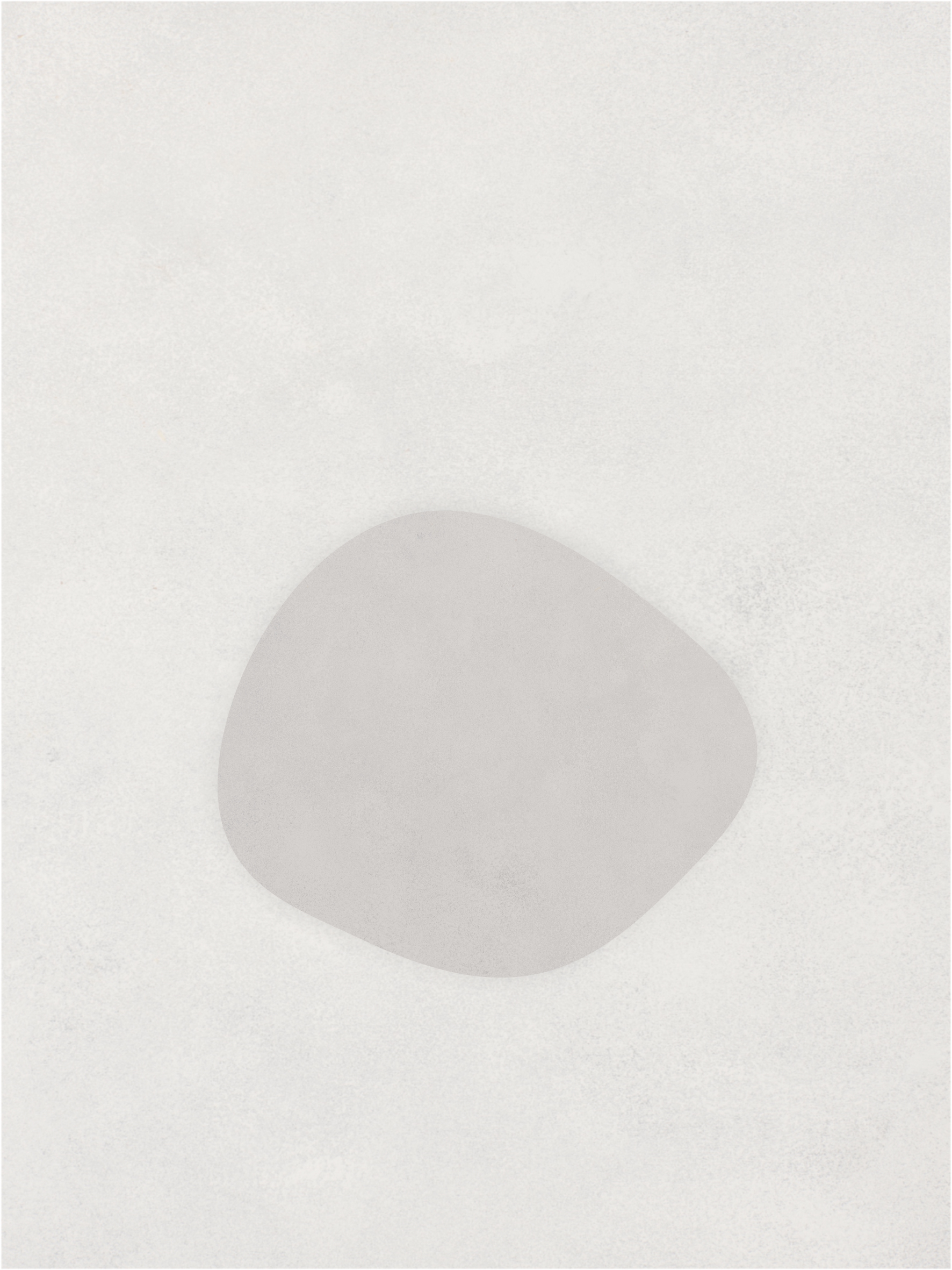 Calm abstract canvas wall art displayed in a minimalist neutral interior – Quiet Form 06